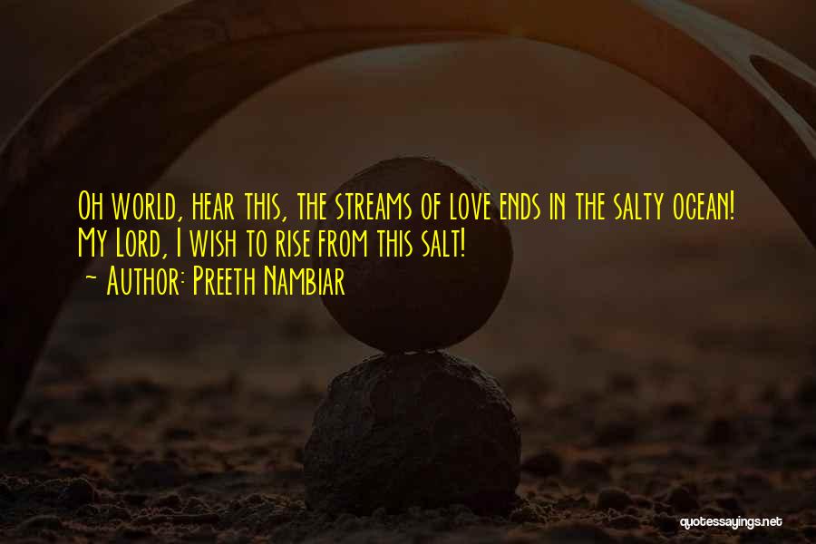 Salty Ocean Quotes By Preeth Nambiar