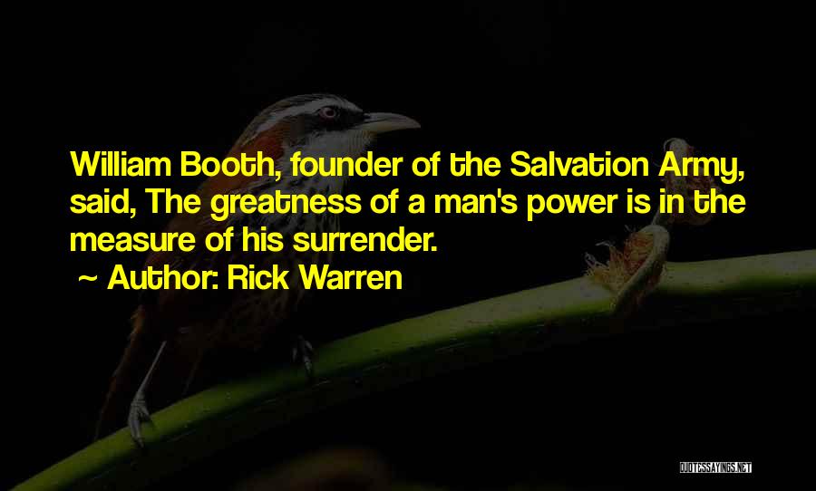 Salvation Army Quotes By Rick Warren