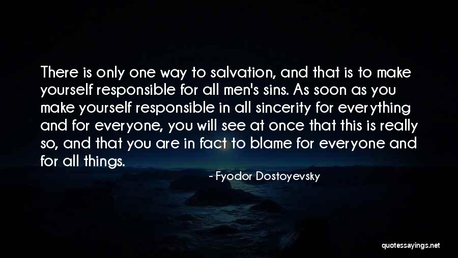 Salvation Quotes By Fyodor Dostoyevsky