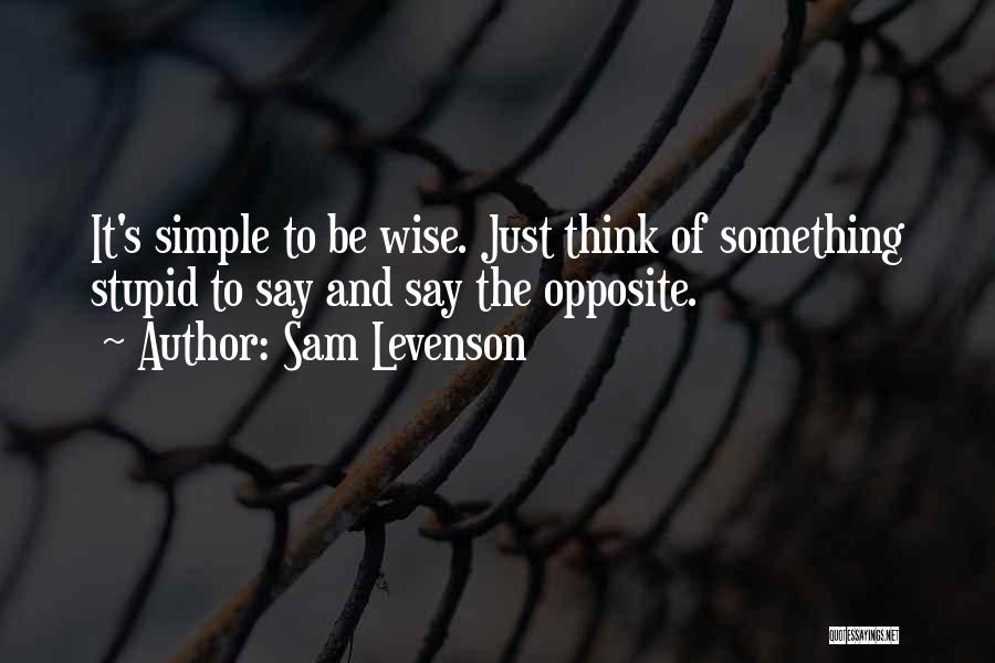Sam Levenson Quotes 1856222