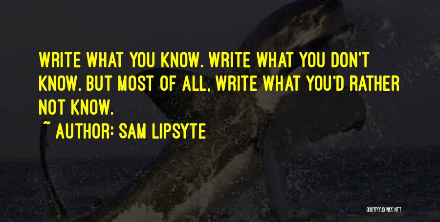 Sam Lipsyte Quotes 1816134