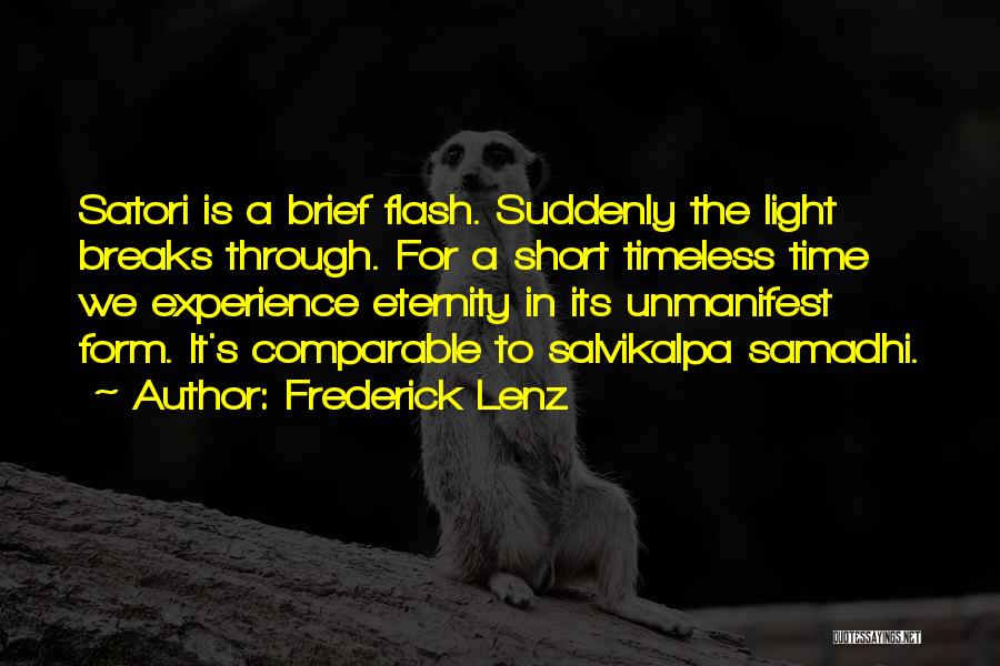 Samadhi Quotes By Frederick Lenz