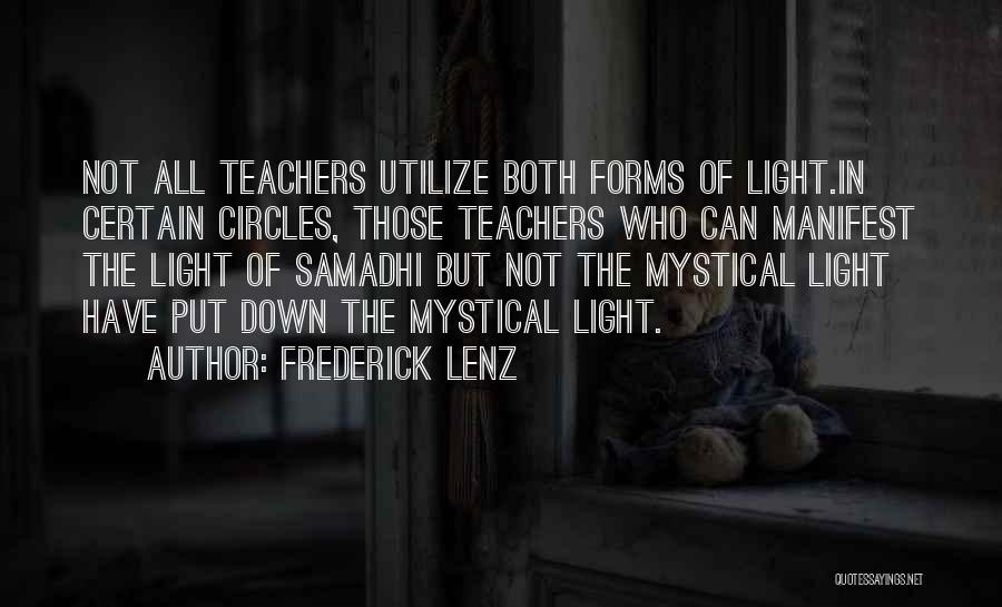 Samadhi Quotes By Frederick Lenz