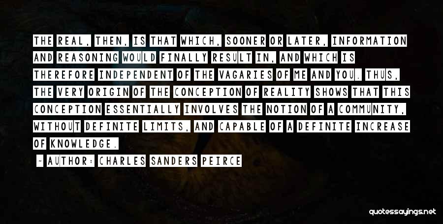 Samanas Wiki Quotes By Charles Sanders Peirce