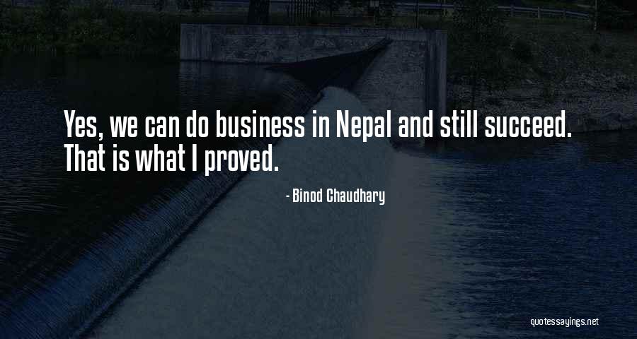 Sambathraj Quotes By Binod Chaudhary