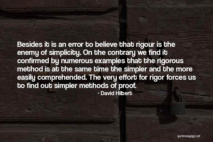 Same Effort Quotes By David Hilbert Same Effort Quotes By David Hilbert