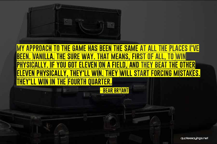 Same Mistakes Quotes By Bear Bryant Same Mistakes Quotes By Bear Bryant