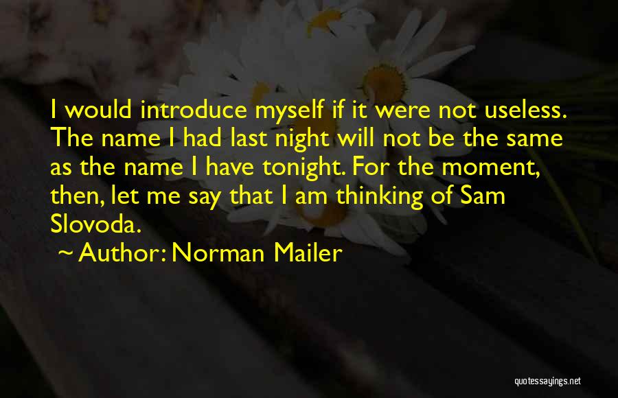 Same Name Quotes By Norman Mailer