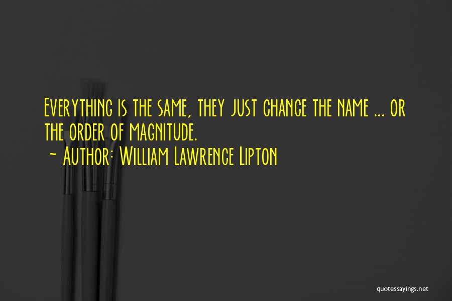 Same Name Quotes By William Lawrence Lipton