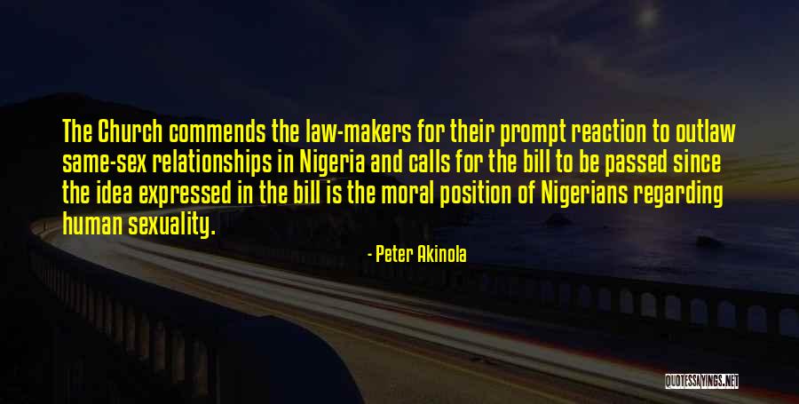 Same Sex Relationships Quotes By Peter Akinola Same Sex Relationships Quotes By Peter Akinola