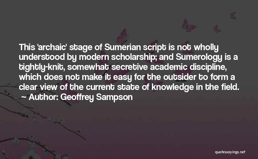 Sampson Quotes By Geoffrey Sampson