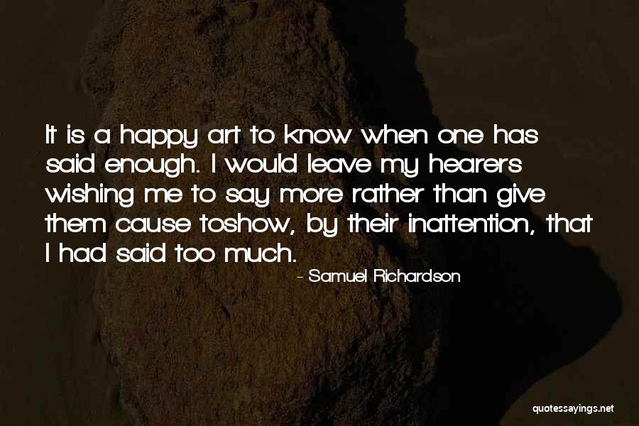 Samuel Richardson Quotes 245947