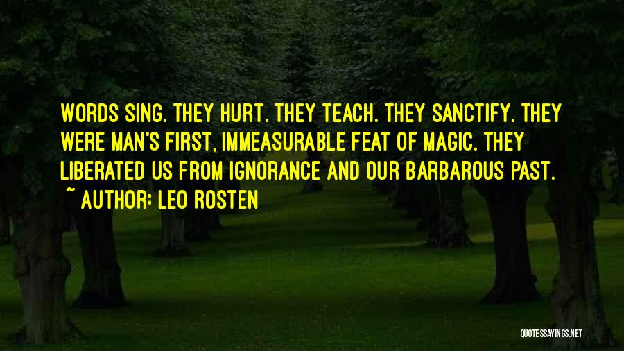 Sanctify Quotes By Leo Rosten