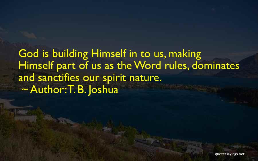 Sanctify Quotes By T. B. Joshua