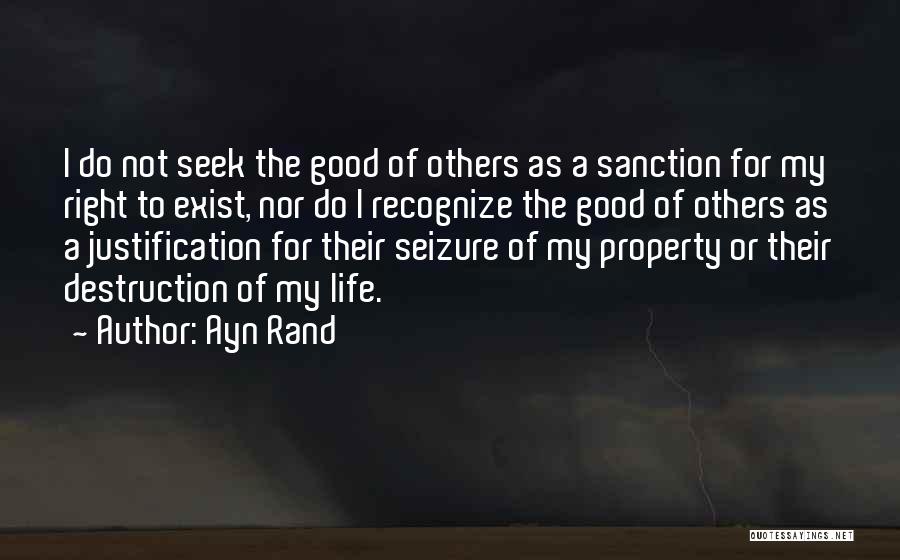 Sanction Quotes By Ayn Rand