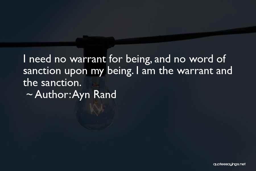 Sanction Quotes By Ayn Rand