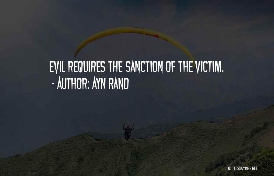 Sanction Quotes By Ayn Rand