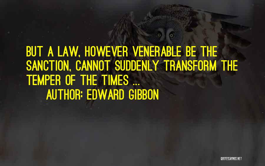 Sanction Quotes By Edward Gibbon