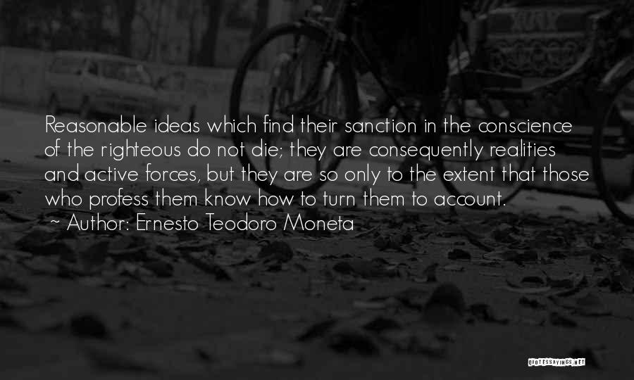 Sanction Quotes By Ernesto Teodoro Moneta