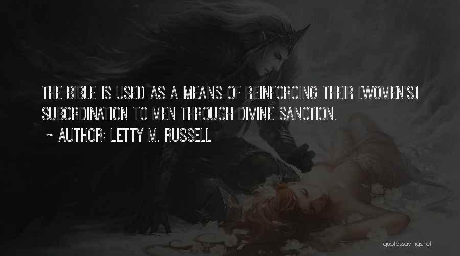Sanction Quotes By Letty M. Russell