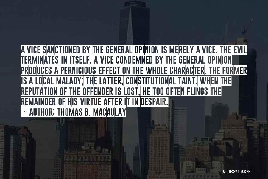 Sanctioned Quotes By Thomas B. Macaulay