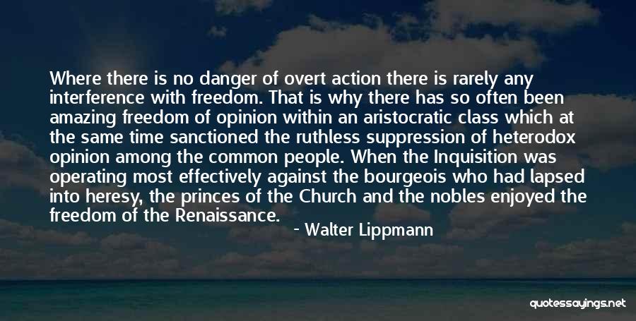 Sanctioned Quotes By Walter Lippmann