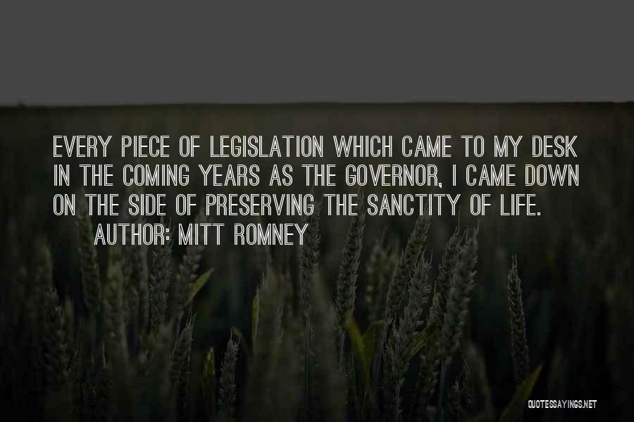 Sanctity Of Life Quotes By Mitt Romney