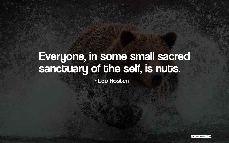 Sanctuary Quotes By Leo Rosten