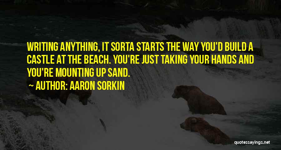 Sand And Beach Quotes By Aaron Sorkin