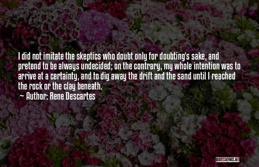 Sand And Rock Quotes By Rene Descartes