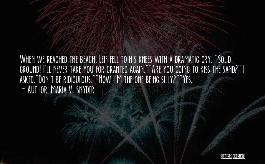 Sand Beach Quotes By Maria V. Snyder