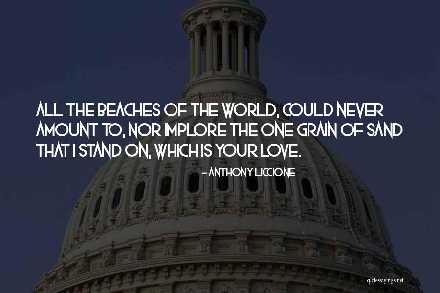 Sand Grain Quotes By Anthony Liccione Sand Grain Quotes By Anthony Liccione