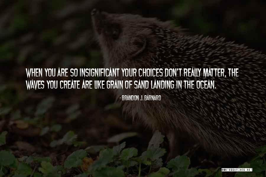 Sand Grain Quotes By Brandon J. Barnard Sand Grain Quotes By Brandon J. Barnard