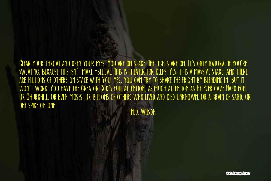 Sand Grain Quotes By N.D. Wilson Sand Grain Quotes By N.D. Wilson