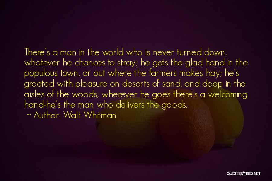 Sand In Hand Quotes By Walt Whitman