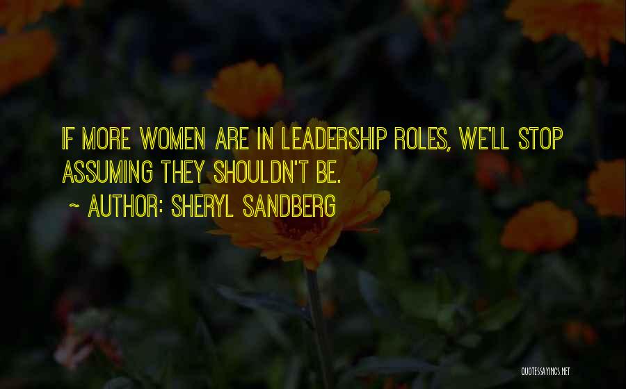 Sandberg Leadership Quotes By Sheryl Sandberg