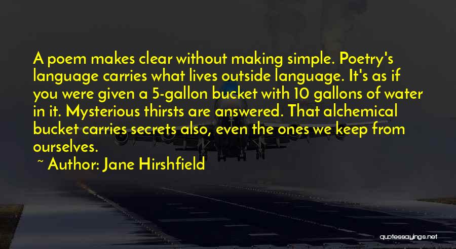 Sandbridge Va Quotes By Jane Hirshfield