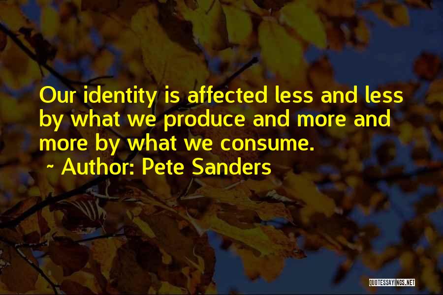 Sanders Quotes By Pete Sanders