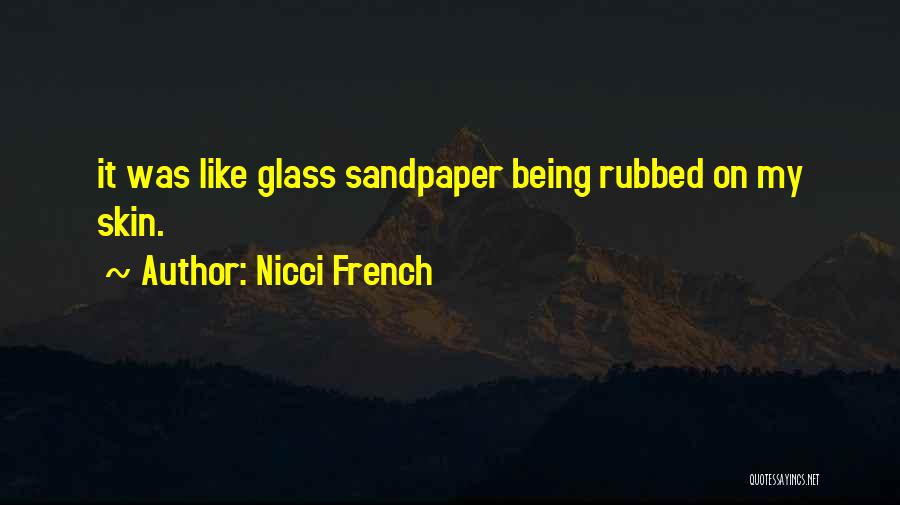 Sandpaper Quotes By Nicci French