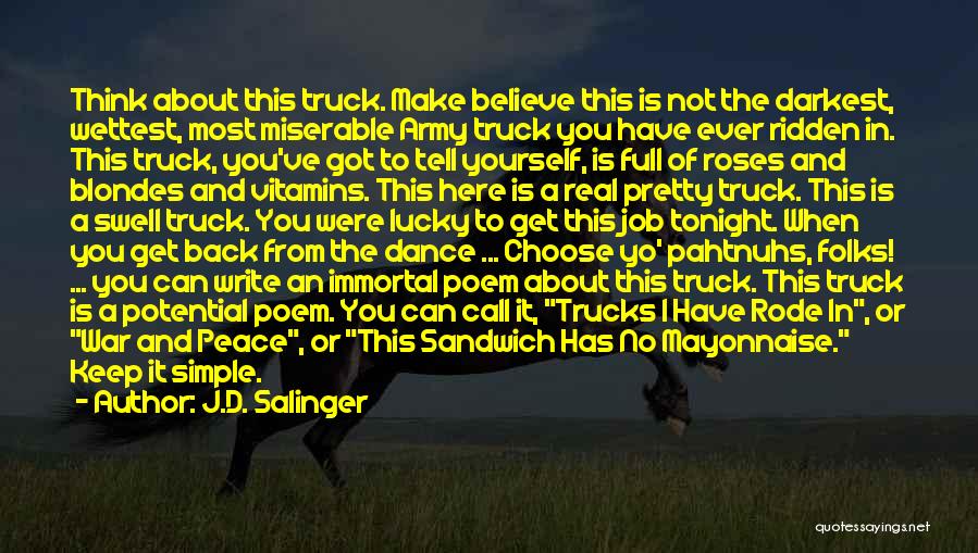 Sandwich Quotes By J.D. Salinger