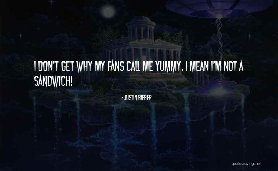 Sandwiches Quotes By Justin Bieber