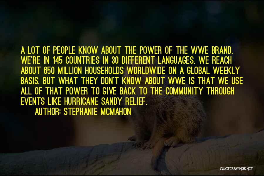 Sandy Quotes By Stephanie McMahon Sandy Quotes By Stephanie McMahon