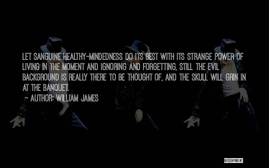 Sanguine Quotes By William James