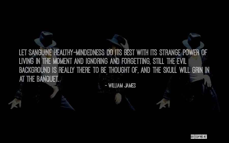 Sanguine Quotes By William James