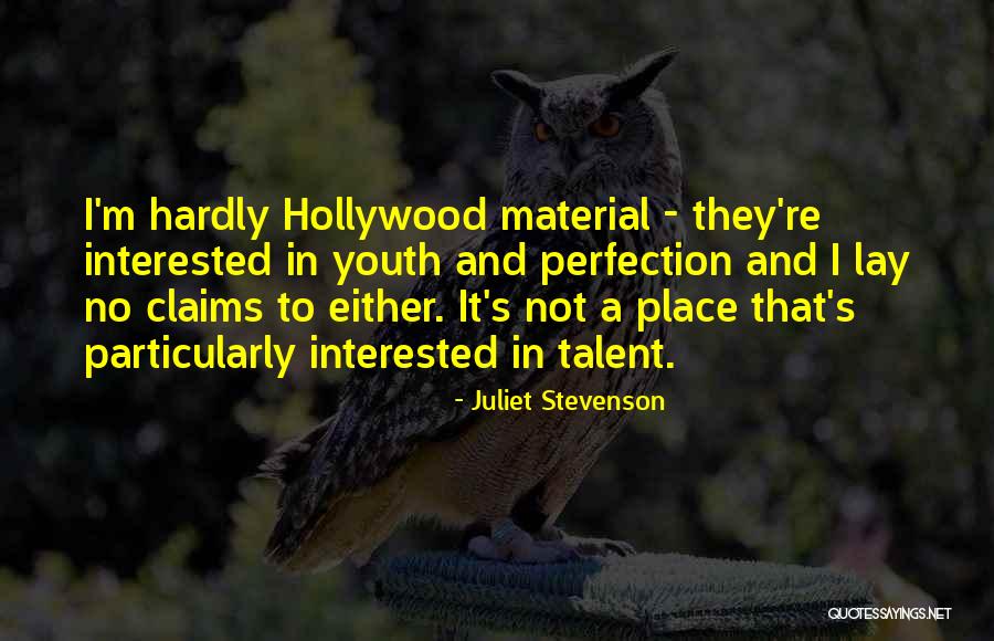 Sanjaya Quotes By Juliet Stevenson Sanjaya Quotes By Juliet Stevenson
