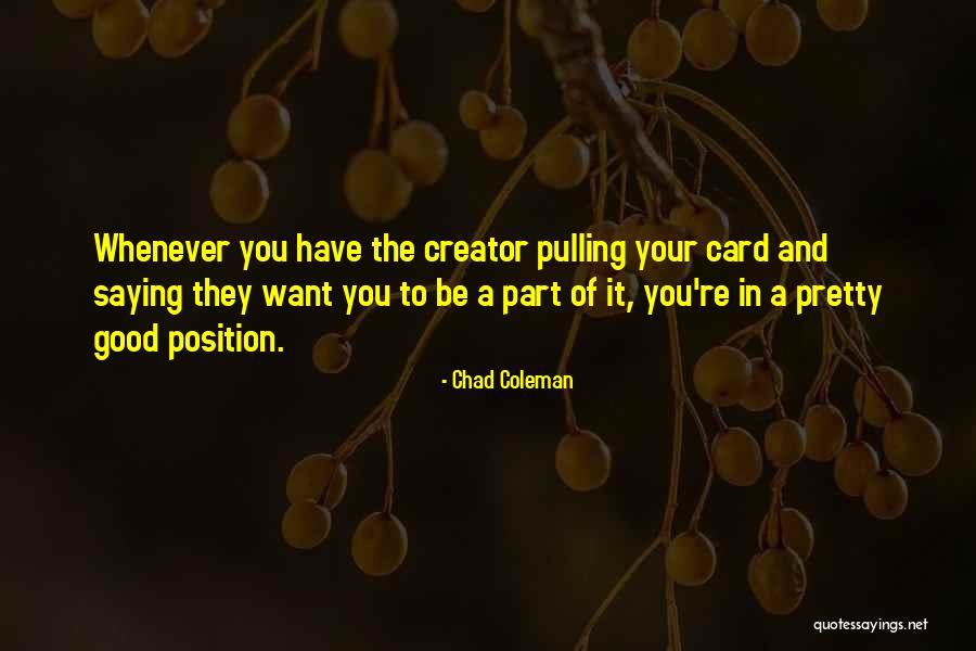 Sankoh Statistics Quotes By Chad Coleman Sankoh Statistics Quotes By Chad Coleman