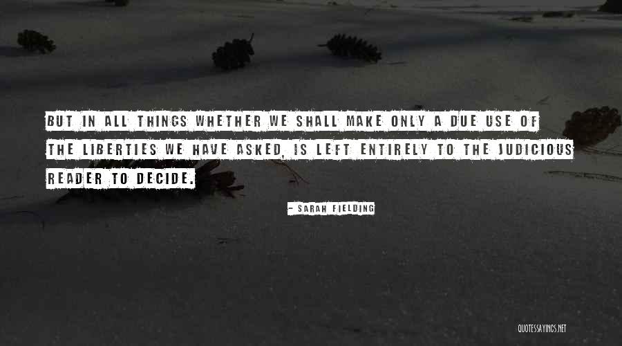 Sans Amour Quotes By Sarah Fielding Sans Amour Quotes By Sarah Fielding