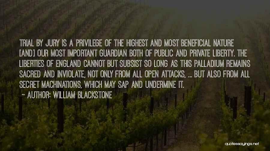 Sap Quotes By William Blackstone