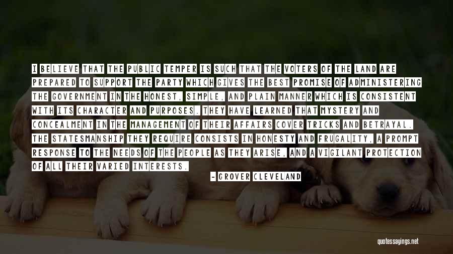 Sapnu Puas Quotes By Grover Cleveland Sapnu Puas Quotes By Grover Cleveland