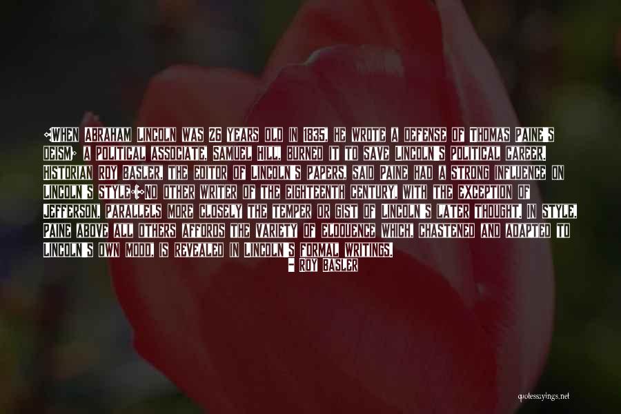 Sara Bellum Quotes By Roy Basler Sara Bellum Quotes By Roy Basler